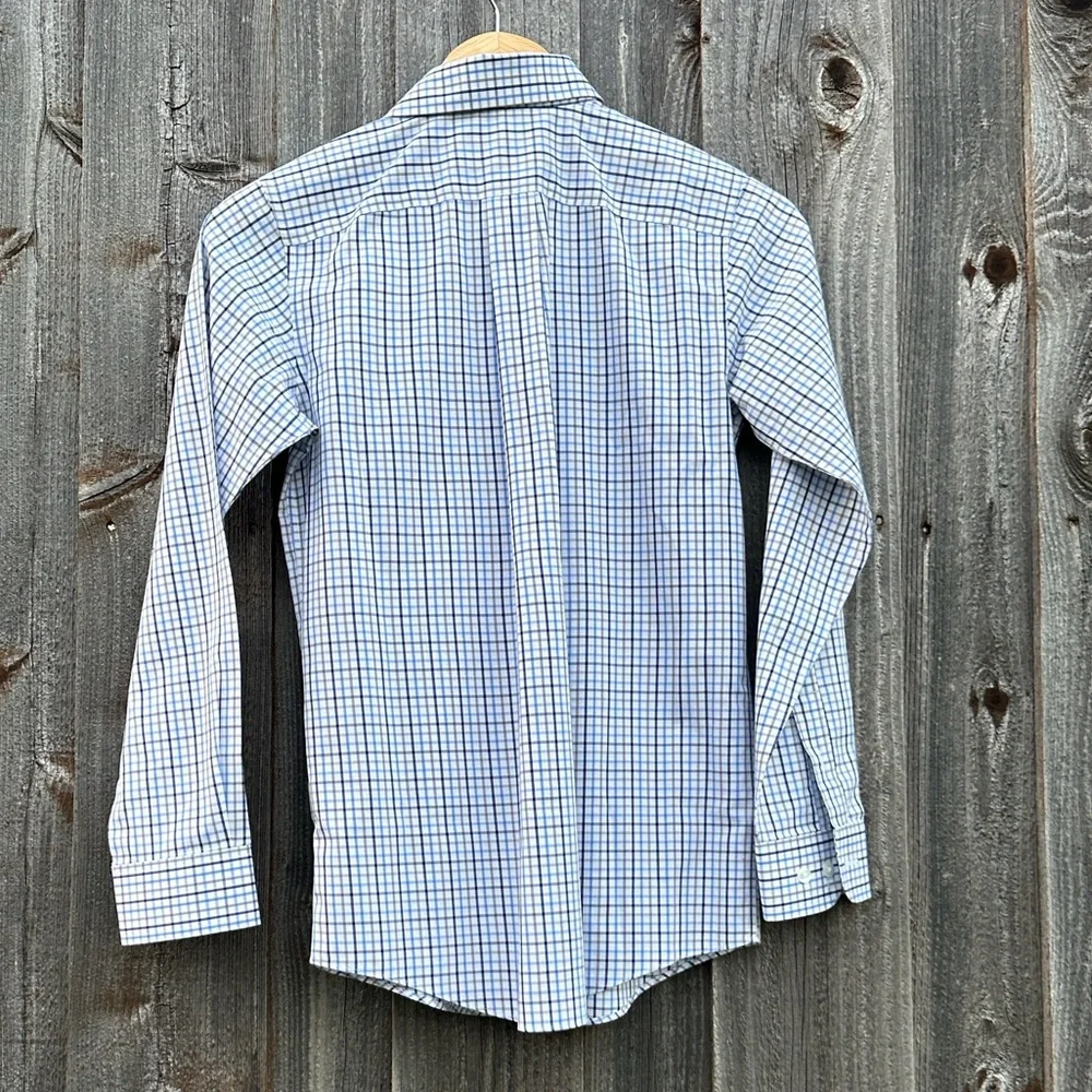 Class Club Blue and White Plaid Boys Shirt - Picture 5 of 7